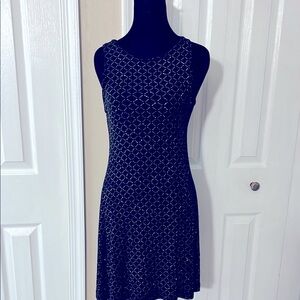 Black Sparkly Sheath Midi Dress
